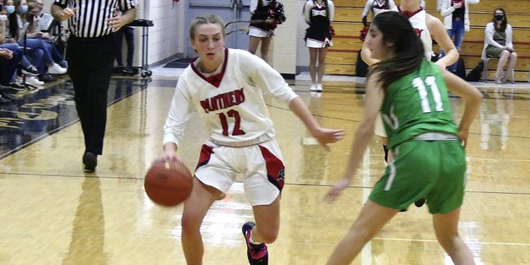 PikeView's Hannah Perdue drives past a defender during. game against Winfield on Dec. 6 (File Photo)