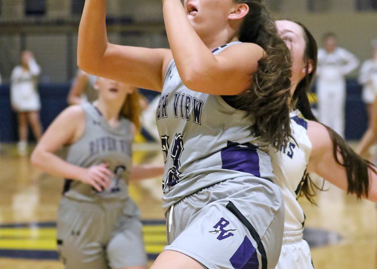 (Brad Davis/For LootPress)

River View's Haylie Payne drives to the bucket during a Jan. 11 showdown between River View and Greenbrier West in Charmco