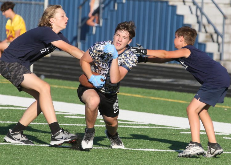 (Brad Davis/For LootPress) Nicholas County/Pocahontas County/Greenbrier West 7 on 7 day June 30, 2022 in Summersville.