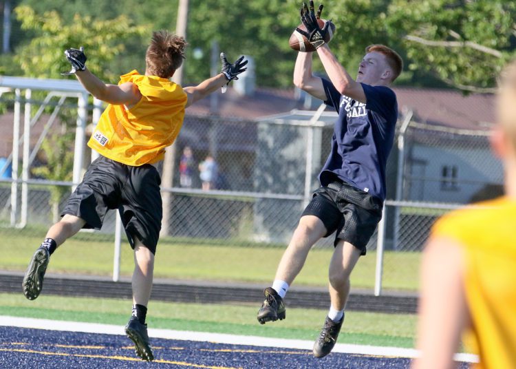 (Brad Davis/For LootPress) Nicholas County/Pocahontas County/Greenbrier West 7 on 7 day June 30, 2022 in Summersville.