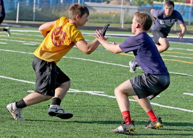 (Brad Davis/For LootPress) Nicholas County/Pocahontas County/Greenbrier West 7 on 7 day June 30, 2022 in Summersville.