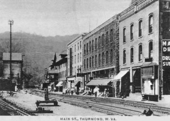 Thurmond's Commercial Row in the 1900s