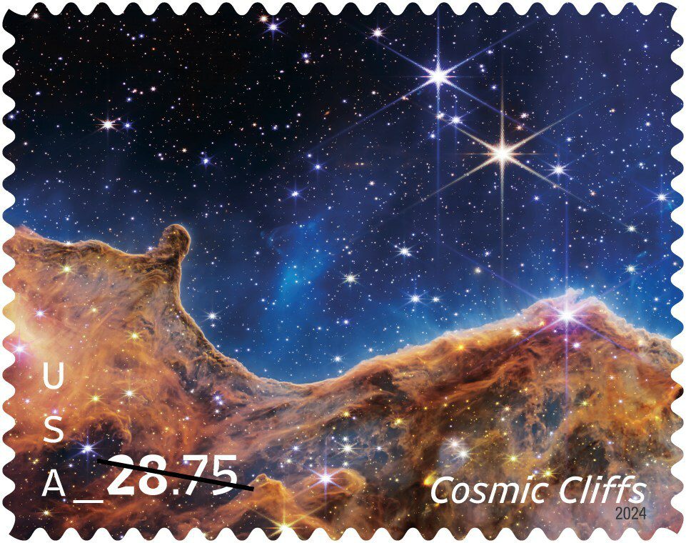 U.S. Postal Service 2024 stamps include space photos, turtles, Old Glory 