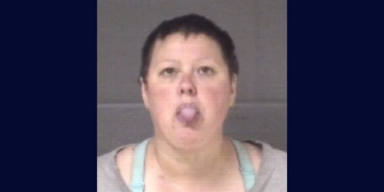 Daughter sticks tongue out in booking photo after murdering her mom